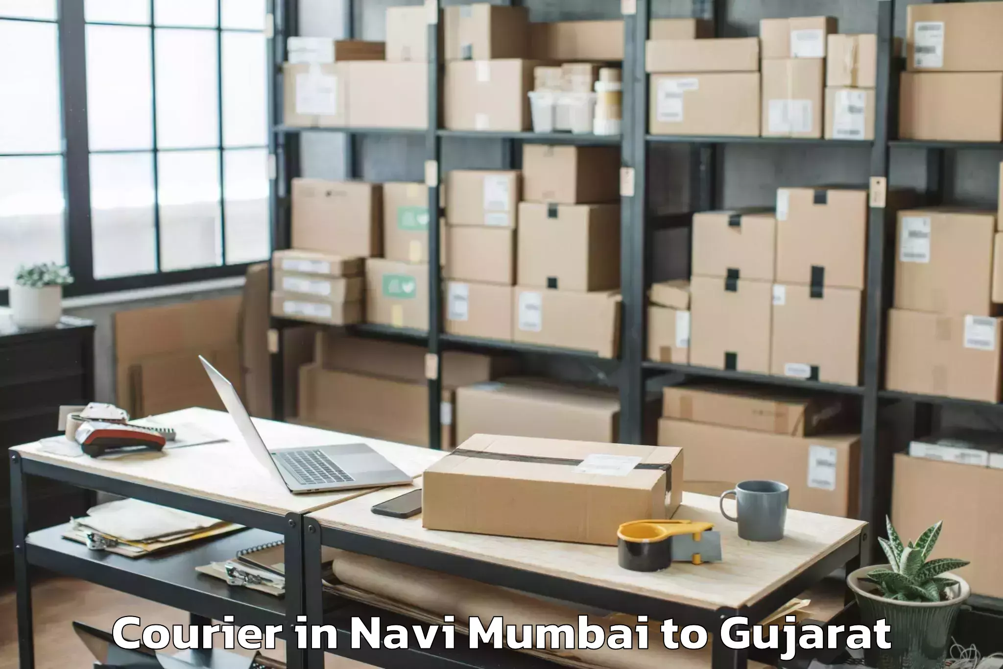 Get Navi Mumbai to Kutiyana Courier